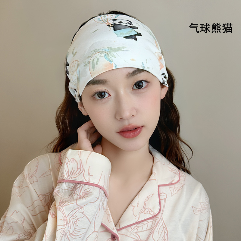 Jingqi 産後帽子夏薄い純綿マタニティ帽子防風額保護産後大きな頭囲産後帽子ターバンヘッドバンド|undefined