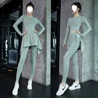 Женский спортивный костюм для йоги 2025 года, новый высококачественный топ для пилатеса и фитнеса с длинным рукавом, профессиональная одежда для утреннего бега