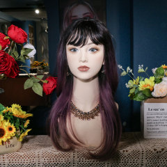 日韩仿真模特头 PVC双肩假发拍照展示假人头 半身模型头mannequin