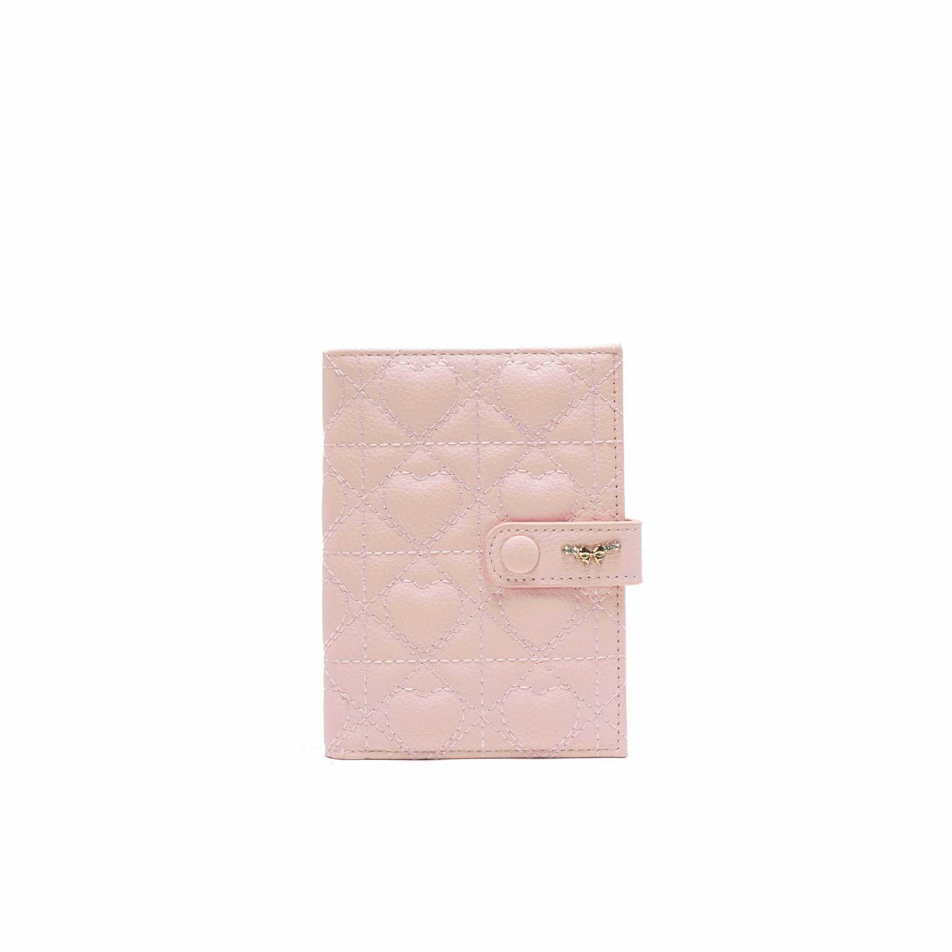 Diamond pattern premium passport wallet, portable travel organizer