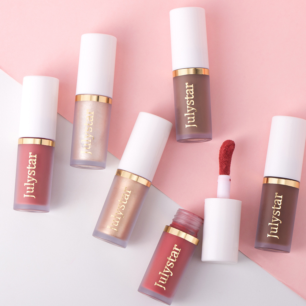 Julystar Facial Brightening High-Gloss Contouring Liquid, Lip Pearl Single Portable Moisturizing Blush Blush Wholesale undefined