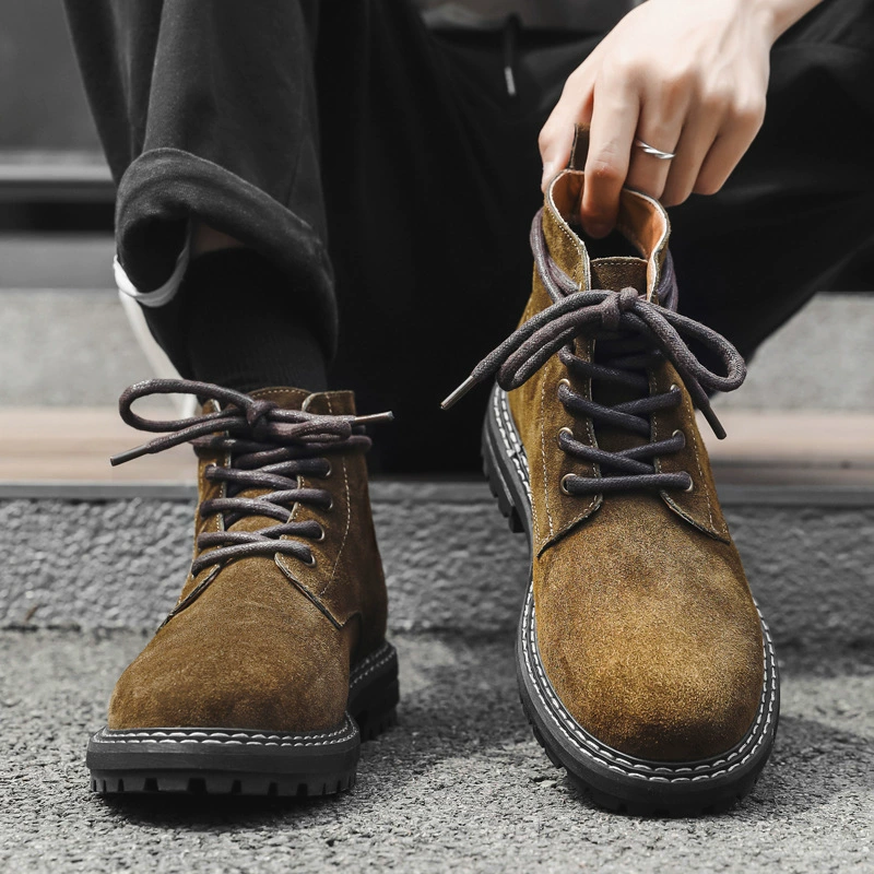 2025 Весенний новый дизайн Чувство моды дикие ботинки Мартин большие ботинки классический мотоцикл ботинки 1143-J