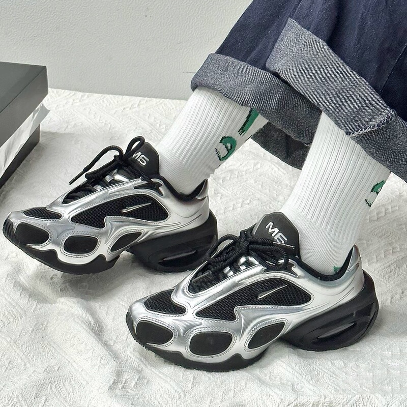 Pure Original Max Muse Comfortable Versatile Cushioned Running Shoes for Men and Women, Shock-Absorbing, Wear-Resistant, Breathable, Casual Korean Style Sneakers
