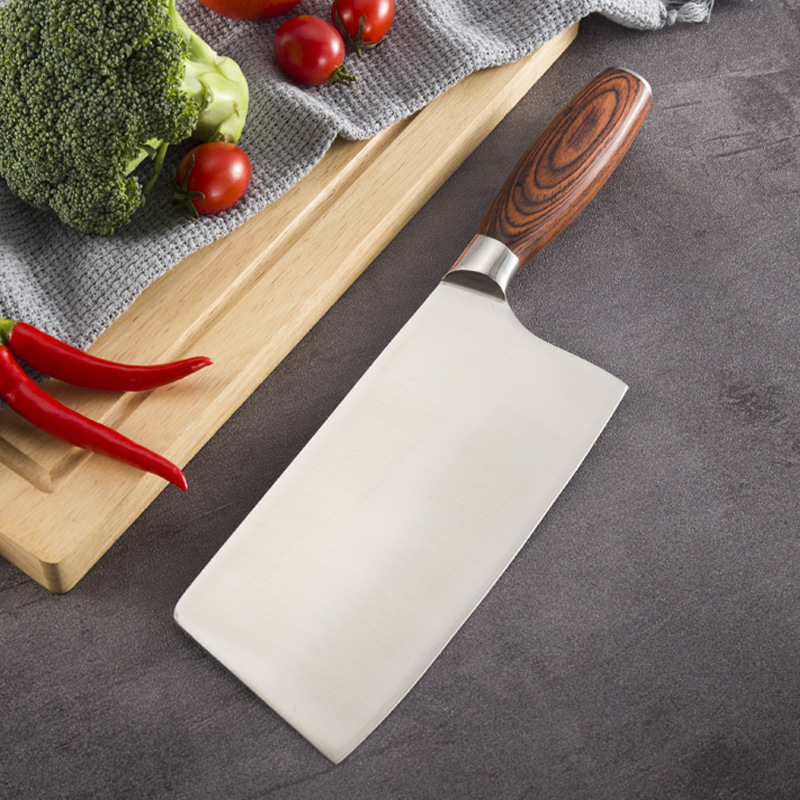 Cuchillo de frutas, mango de madera de color, cuchillo de acero inoxidable multipropósito, cuchillo de cocina afilado japonés, cuchillo de corte, cuchillo de cocina