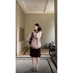 2025新款设计感纯色麻花气质chic长袖毛衣女秋季宽松百搭显瘦上衣