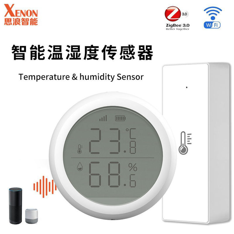Smart Home Zigbee3.0 Smart Temperature and Humidity Meter Sensor Wireless Temperature and Humidity Sensor Remote Linkage