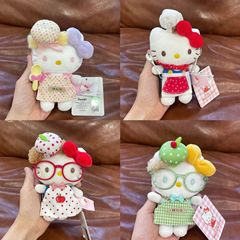 サンリオリトルシェフエプロンハローキティ女装人形ペンダント漫画人形 kt 猫バッグキーホルダー