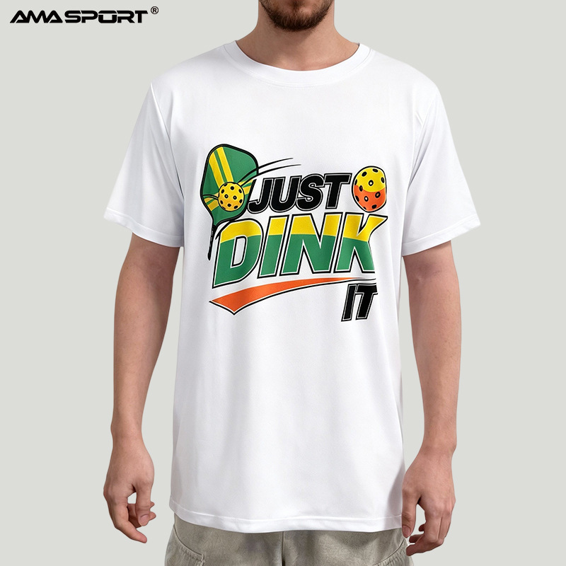 Amasport Pickleball Tennis Sports Fitness Ice Silk T-Shirt Quick-Drying Breathable Sports Short-Sleeved T-Shirt Training Clothes