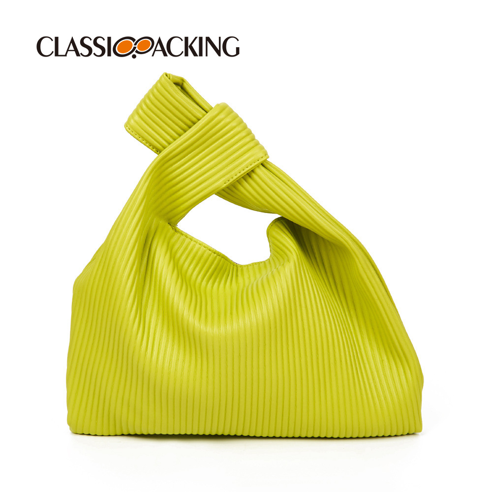 Bolsa de nube plisada portátil para mujeres 2023 verano nuevo material de PU bolso de mano japonés simple bolso de mujer logotipo imprimible