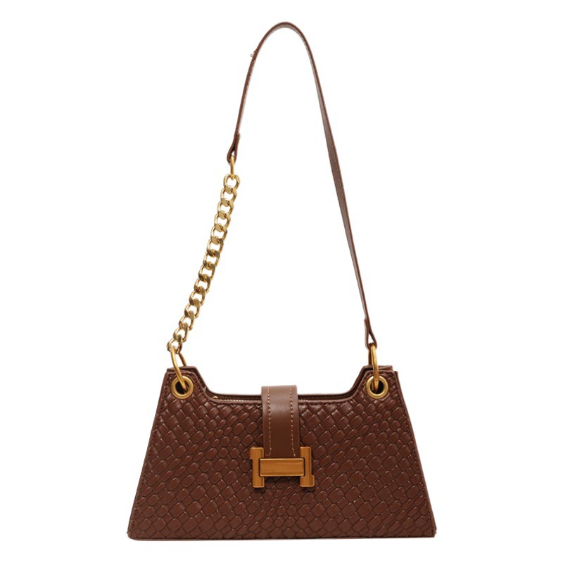 повседневная женская сумка подмышки, новая весенне-летняя сумка через плечо с пряжкой H, маленькая квадратная сумка чистого цвета, высококачественная сумка с каменным узором, сумка через плечо