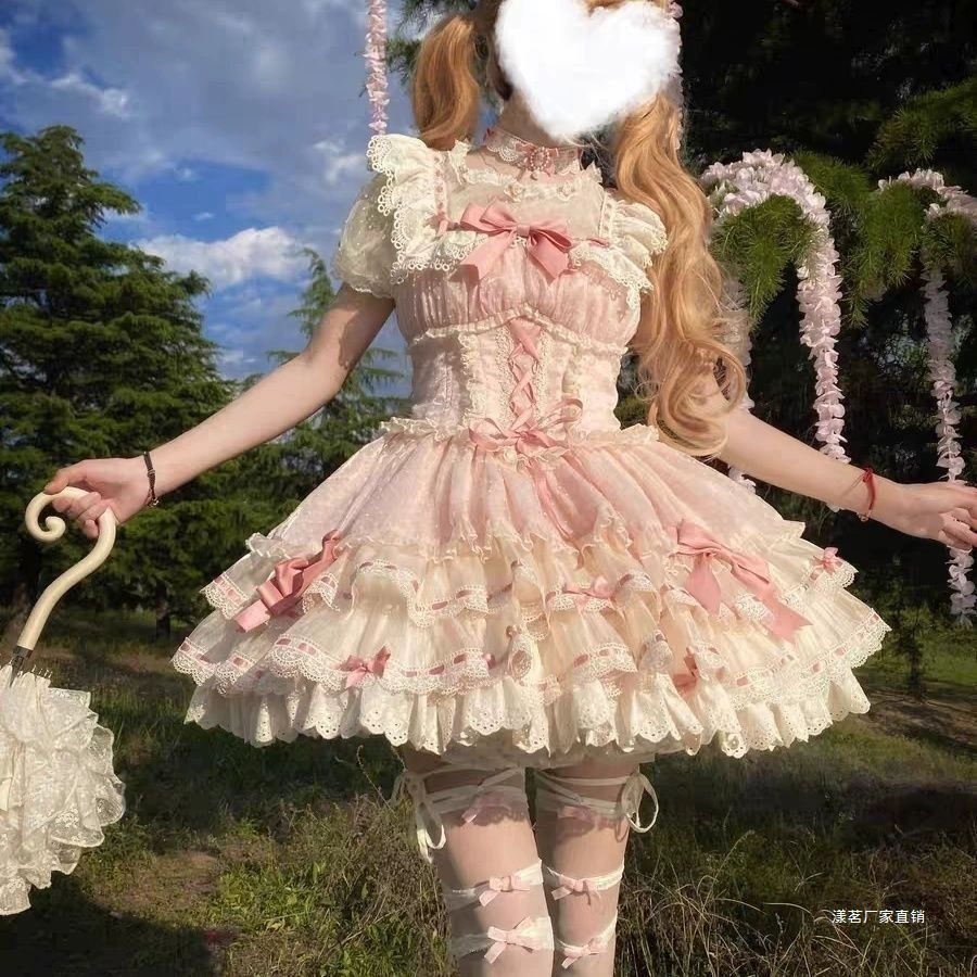 Платье Little Fudie «Heartbeat Doll» (JSK), стиль cake skirt, размеры S–XL