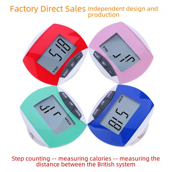 Pedometer factory direct wholesale electronic large screen multi-function calorie running elderly sports gifts