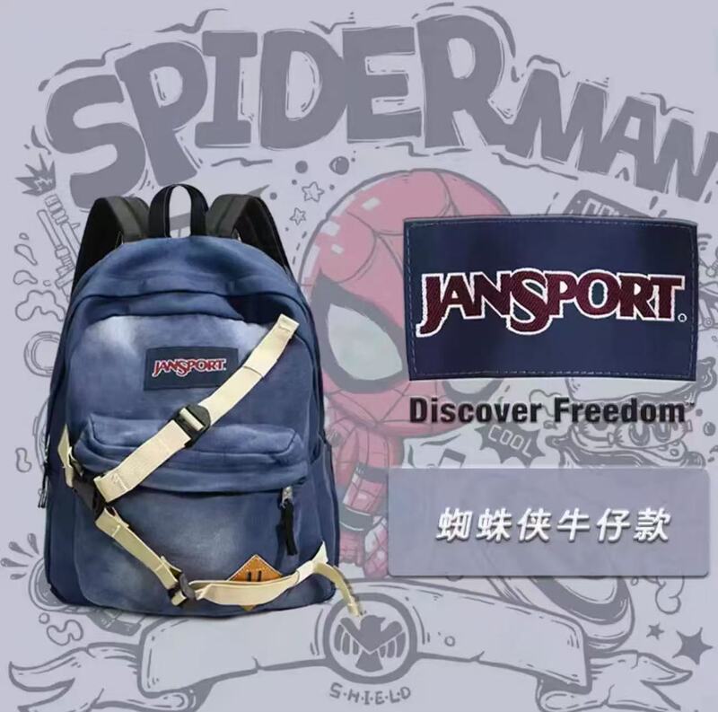 Jansport Backpack Garfield the Amazing Spider-Man Same Style Backpack Male Jasper Primary and Secondary School Student School Bag Female