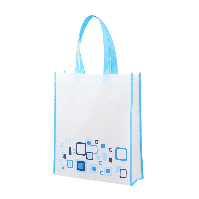 Bolsa de tela no tejida de costura de automóvil cubierta de película en blanco bolsa de tela no tejida engrosada bolsa de regalo resistente al desgaste bolsa de compras de mano