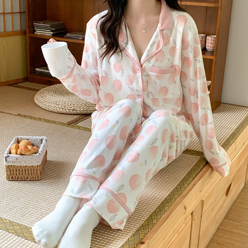 В наличии [3002] одежда для родов Послеродовая Пижама для кормления весна-лето домашняя одежда для беременных из чистого хлопка