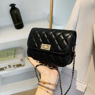 (Cross-border trading), trend solid color one-shoulder bag with diamond pattern, phone bag, 2023 collection, western style