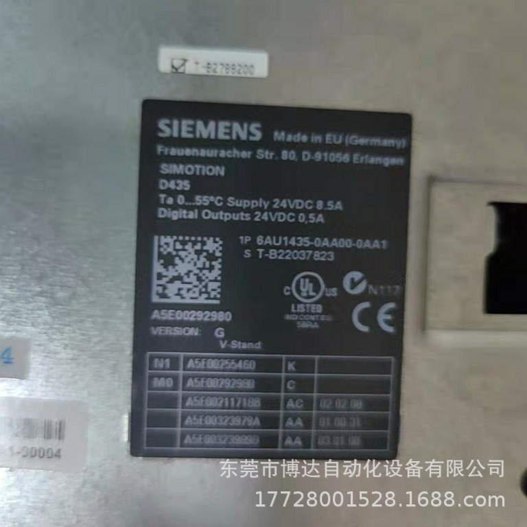 6AU1435-0AA00-0AA1 西门子D435全新原装 正品现货  议价!