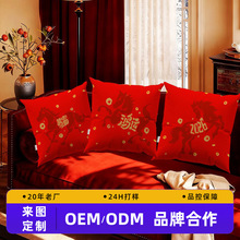 定制新款马年可爱短毛绒抱枕办公室午睡趴枕亲肤舒适高弹靠垫抱枕