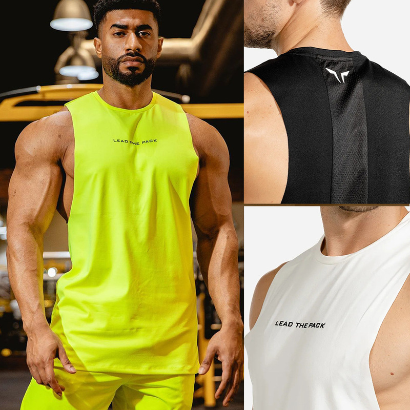 Muscle Fitness Brothers Summer New Fitness Vest Men's Tops Outdoor Running Leisure Sports Sleeveless I-Shaped Muscle Fitness Brothers Summer New Fitness Vest Men's Tops Outdoor Running Leisure Sports Sleeveless I-Shaped