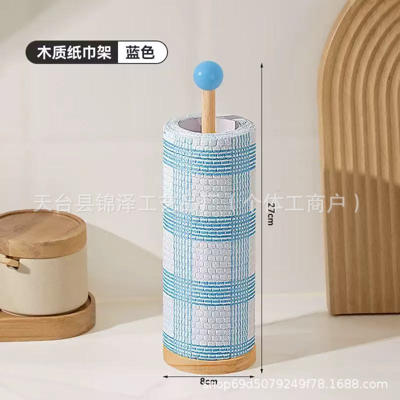 Bola azul de madera maciza.