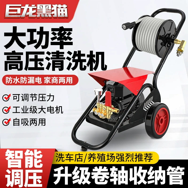 Black Cat 220V Коммерческая стиральная машина высокого давления Бытовая автостиральная машина автомойка магазин высокой мощности водяной пистолет автомобильный щеточный насос артефакт