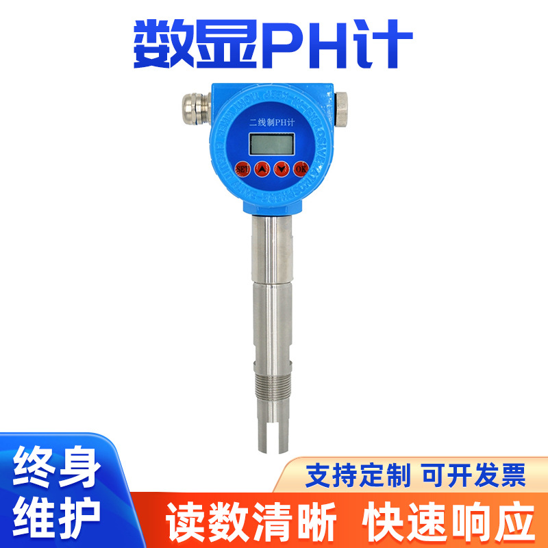 批发工业在线PH计一体式数显ph检测仪化工厂污水酸碱度测试分析仪