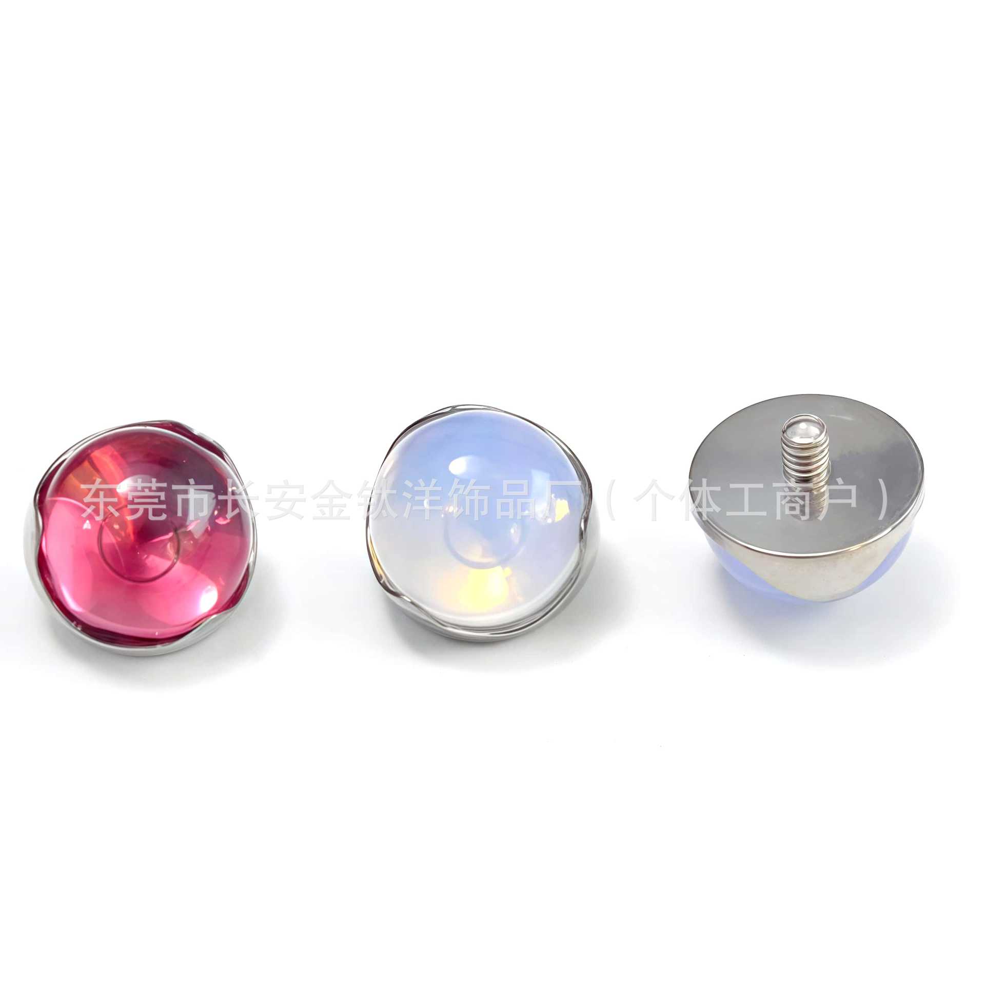 Labret piercing jewelry detail image
