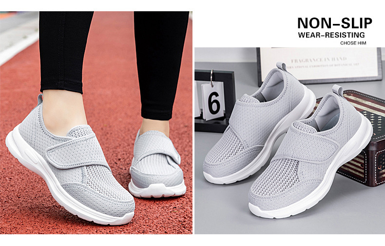 Cross-Border Hot-Selling Summer For Men And Women, Wide Version With Velcro, Breathable Mesh Sports Shoes, Lightweight_vogvips.com