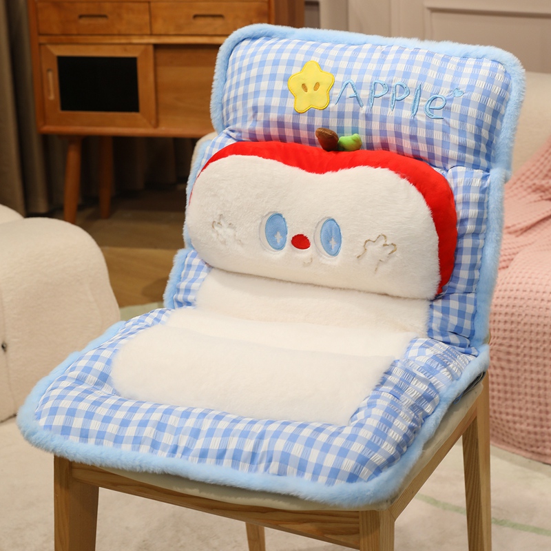 Cojín de Silla con Respaldo de Peluche, Protección Lumbar, para Oficina y Dormitorio image 6