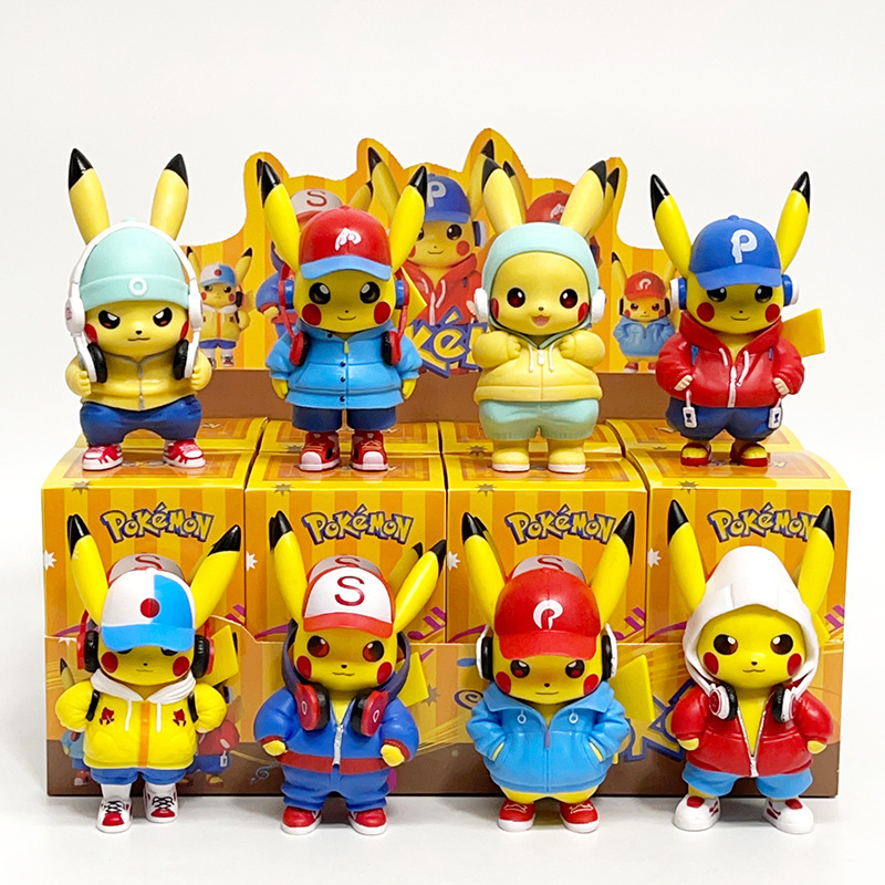Music Pikachu 8 Styles: Pokemon Pikachu Trendy Camouflage Cosplay Cartoon Car Ornament Music Pikachu 8 Styles: Pokemon Pikachu Trendy Camouflage Cosplay Cartoon Car Ornament