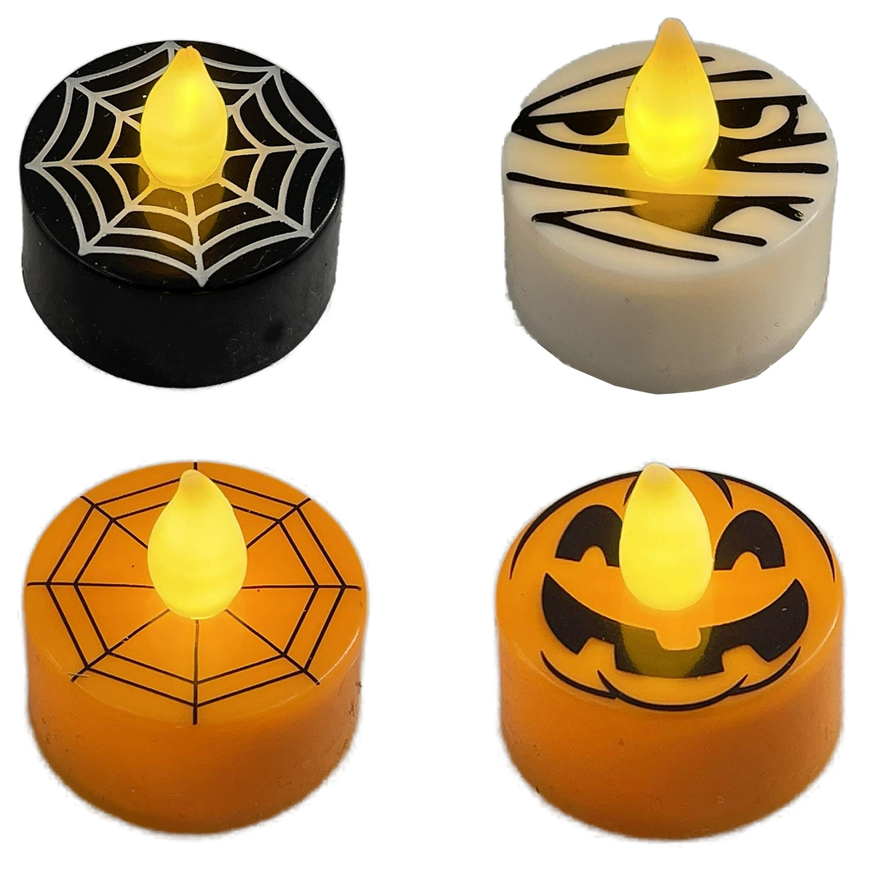 Украшения на Хэллоуин, светящиеся ночные огни тыквы, цифровые свечи, атмосферный реквизит для фотографий, праздничные украшения.