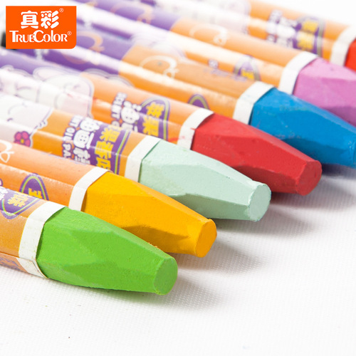 True Color 2346 Apple Oil Pastel Kindergarten Children Charming Rabbit Flip Cover Oil Pastel 36 Color Crayons