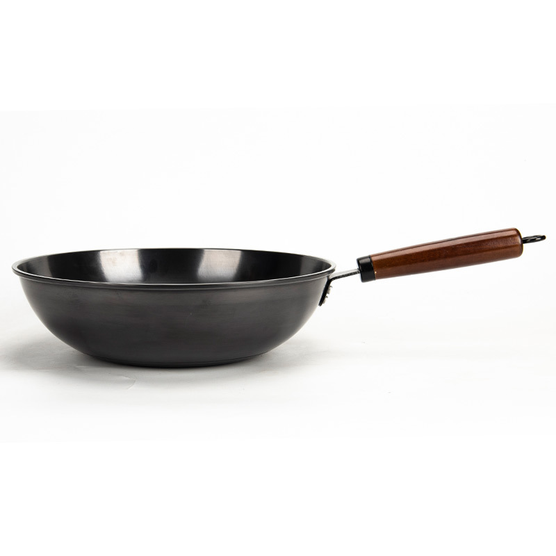 Wholesale Black Diamond Fry Pan Gas Nitrogen Extremely Iron Carbon Steel Non-stick Cooking Pan Induction Stove Gas Universal