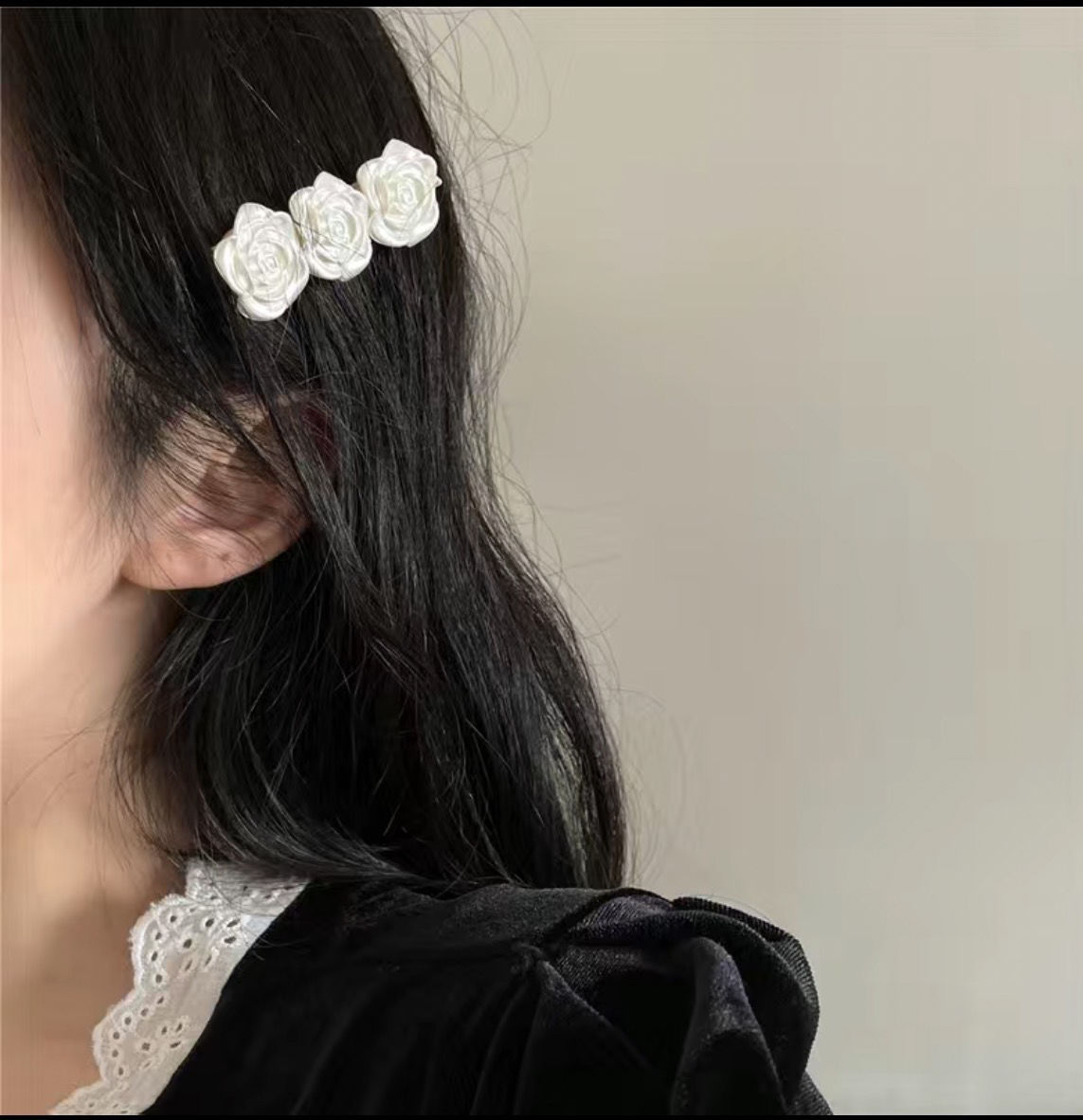 10g Weight Hair Clip Hair Accessories Type 1 Piece, 1 Pair Quantity Holiday, Daily Occasion Plastic Material Flower Pattern Women's Gender Sweet, Simple Style Style Women's Sweet Simple Style Flower Plastic Hair Clip 3