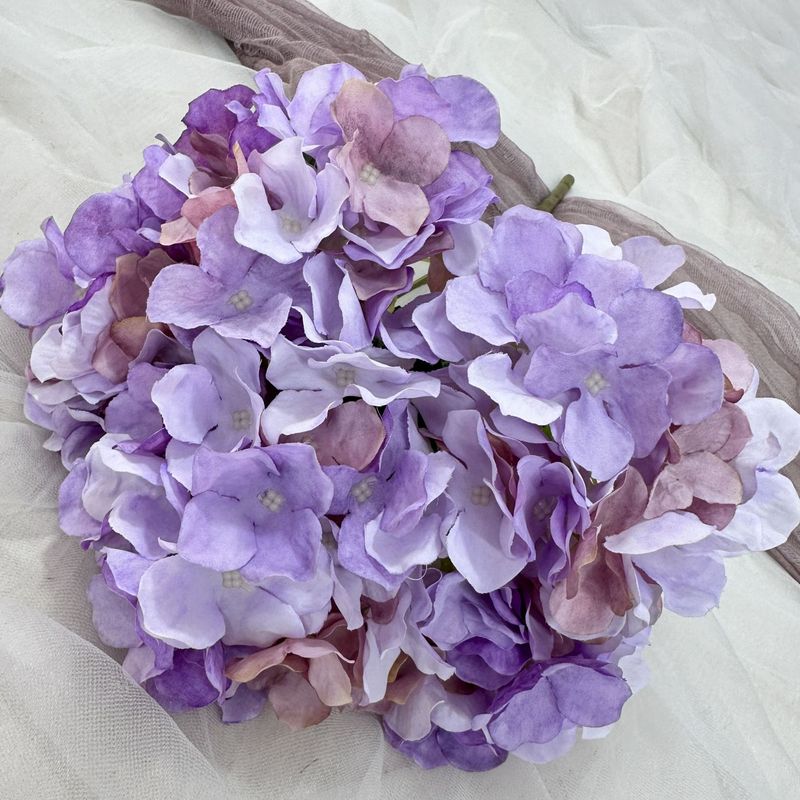 5頭の秋色のイギリス式のアジサイの結婚祝いの道は花の材料の講堂のデパートの花の壁の布の景の家の偽の花の置物を飾ります。|undefined