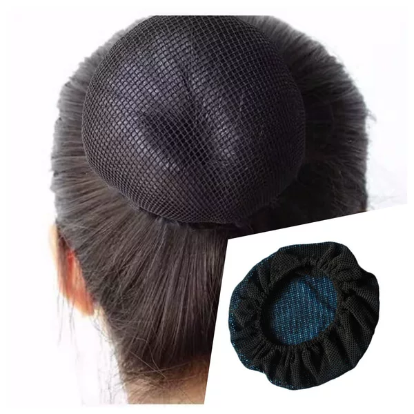 Black Elastic Lace-Free Hair Net Dance Ball Headband Hair Net Bag Fine Mesh Wholesale Professional Head Flower Accessories Headdress