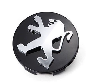 Suitable for New and Old Hub cover - black-background-with-raised-lion-logo-priced-per-unit