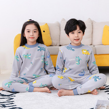 儿童保暖内衣套装加绒加厚秋衣秋裤男童家居服女童冬季打底衫睡衣