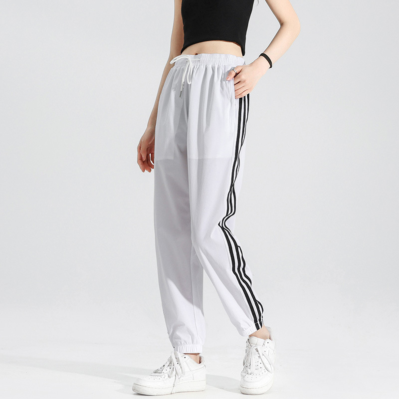 Pantalones Deportivos Casuales Nueve Puntos de Seda de Hielo para Hombre