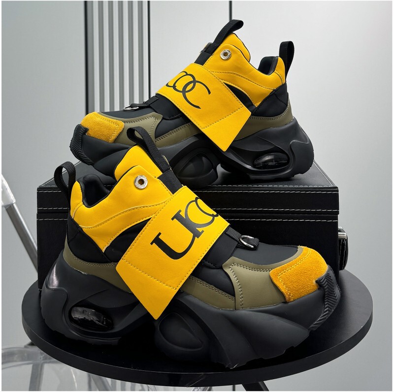 2025 Autumn Lazy Slip-On Men's Shoes Trendy Brand Thick-Soled Dad Shoes Cross-Border Large Size Men's Sports Shoes Wholesale