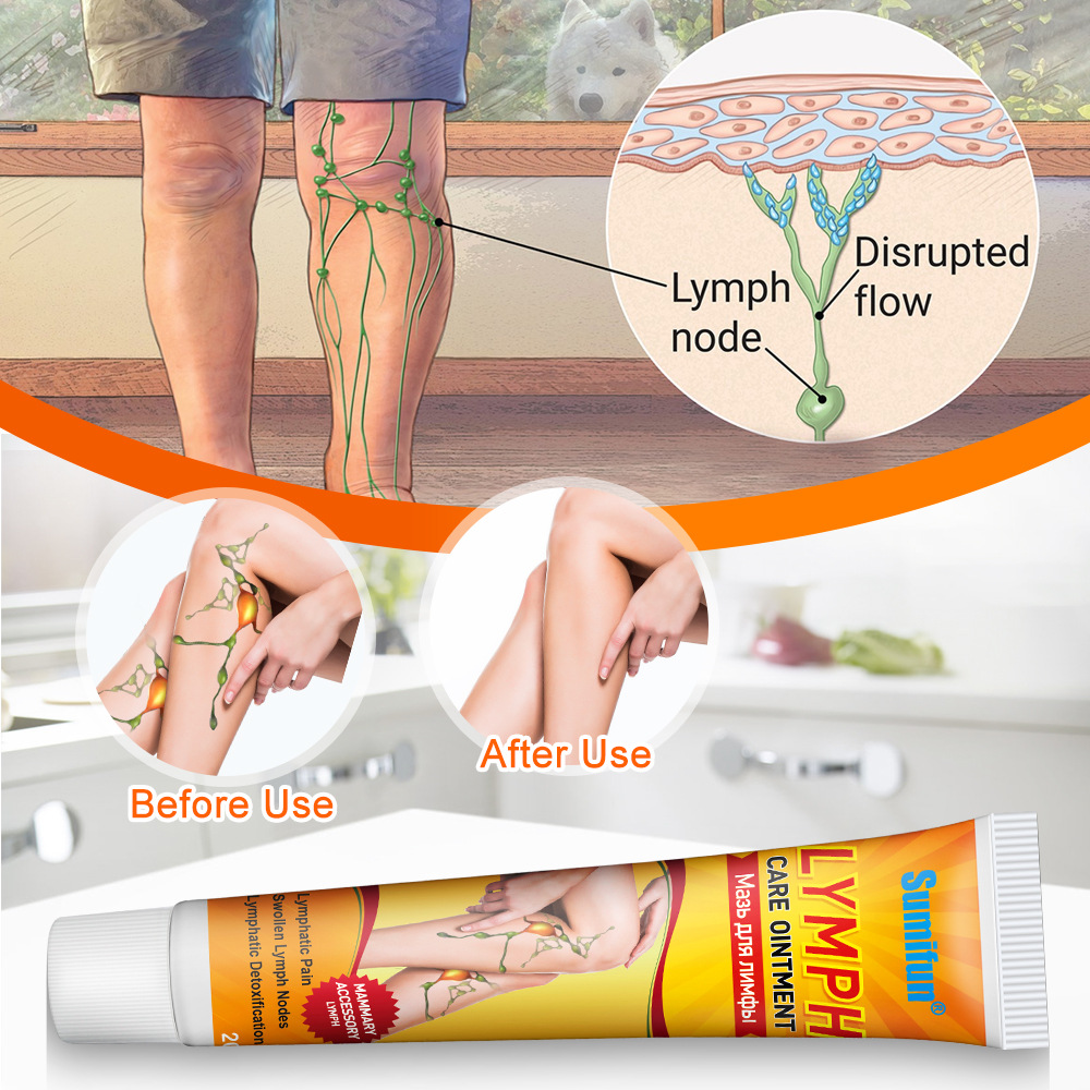 Crema da massaggio per gambe riparatrice linfatica, lenitiva gonfiore e dolore K10163_voghion.com
