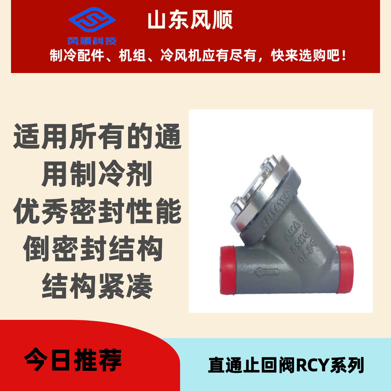 AMG埃姆基直通止回阀 RCY系列 冷库阀门止回阀 单向阀 氨氟通用