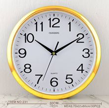 现代简约时钟免打孔挂钟客厅卧室装饰墙贴钟静音钟表经典百搭钟表