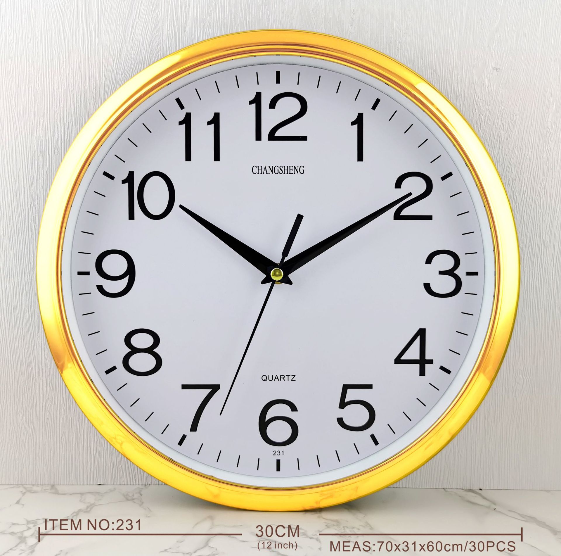 现代简约时钟免打孔挂钟客厅卧室装饰墙贴钟静音钟表经典百搭钟表