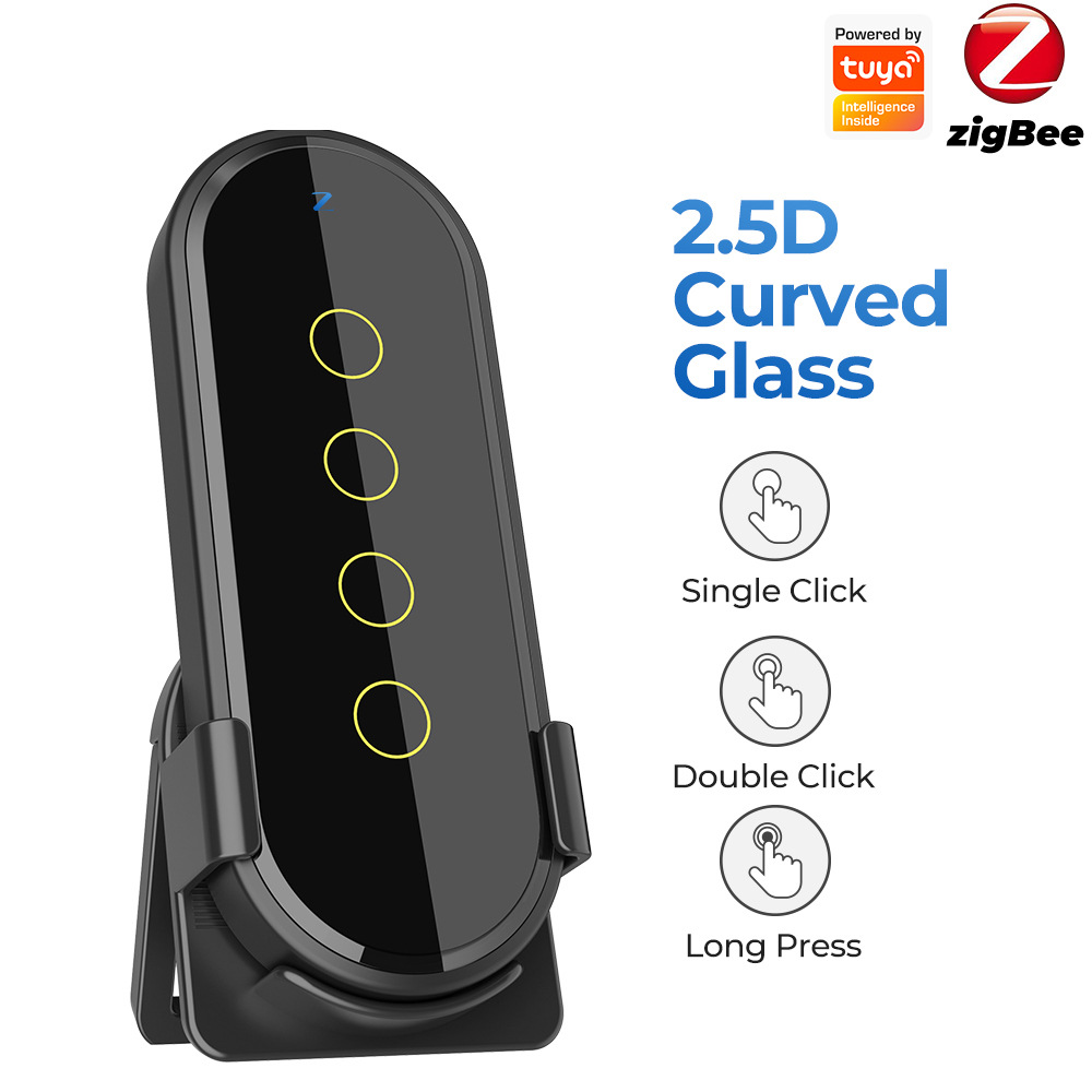 낙서 wifi-지그비 무선 스위치-블랙 4 키