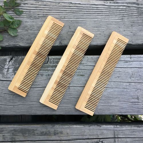 Bamboo comb hotel disposable wooden comb spliced ​​bamboo comb full-tooth bamboo comb bamboo comb can be engraved