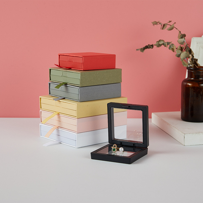 Jewelry Storage Suspension Box PE Film Pull Box Badge Ring Necklace Handstring Packaging Box Fine Jewelry Box Jewelry Storage Suspension Box PE Film Pull Box Badge Ring Necklace Handstring Packaging Box Fine Jewelry Box