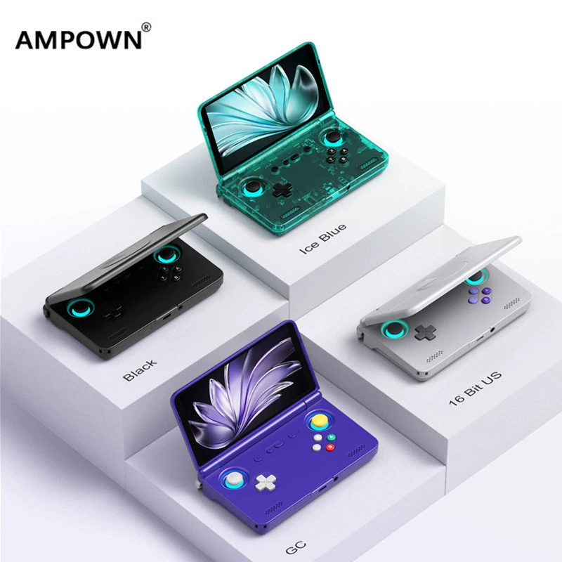 AMPOWN Retroid Pocket Flip 2 Android 13 сенсорный экран 5,5-дюймовый ретро открытого исходного кода игровой консоли