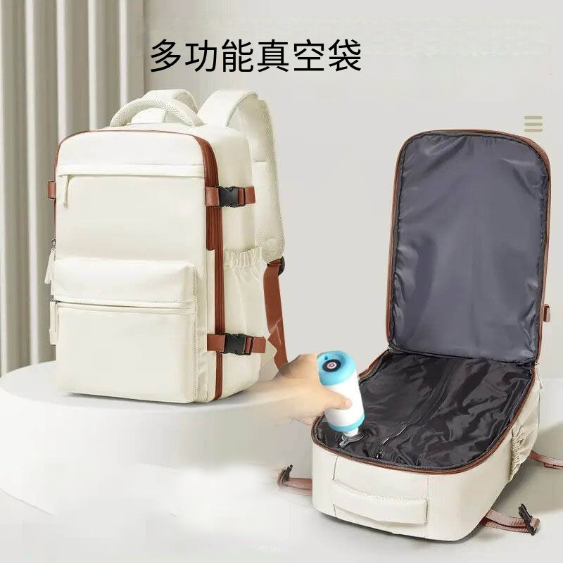 Nuevos productos transfronterizos mochila de negocios de gran capacidad unidireccional bolsa de vacío compresible multicapa de almacenamiento mochila de computadora