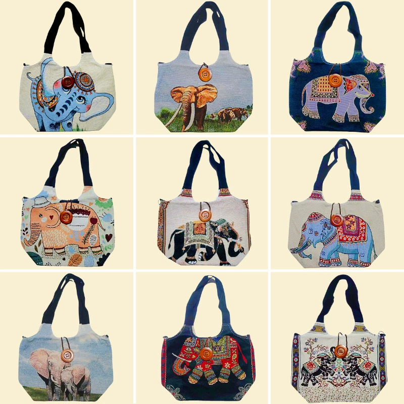 Большая сумка с вышивкой в национальном стиле изысканная дикая на плече китайская холст прочная сумка